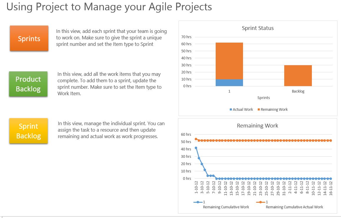 Agile project management template